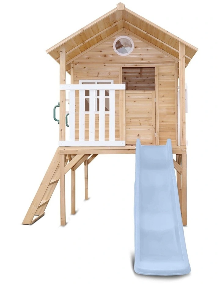 Lifespan Kids Archie Cubby House (Elevated) with 1.8m Slide (Pastel Blue) image 3