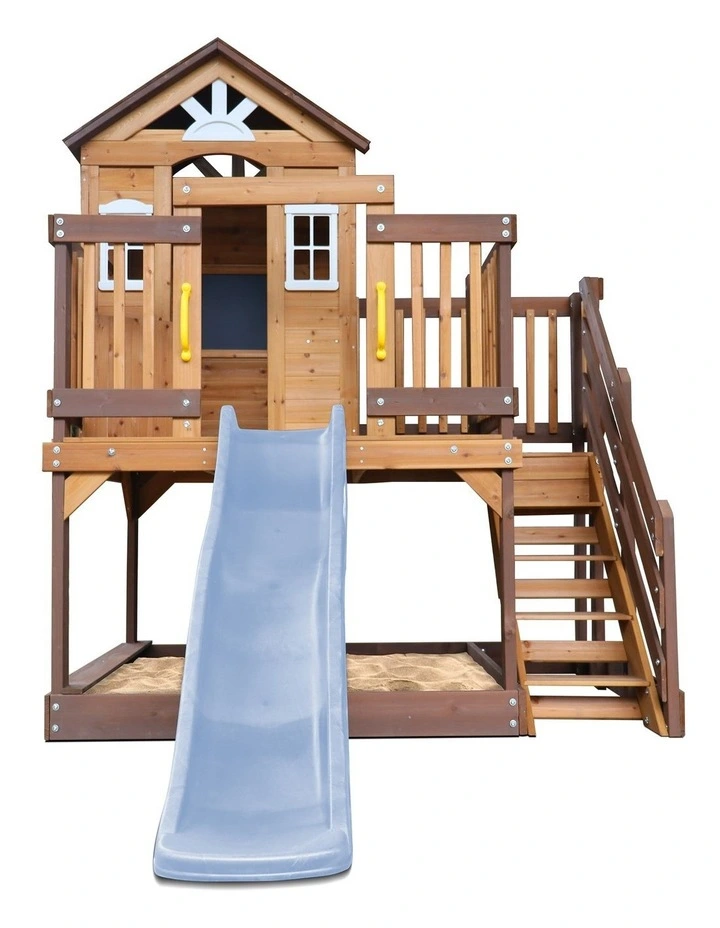 Lifespan Kids Silverton Cubby House with 1.8m Slide (Pastel Blue) image 2