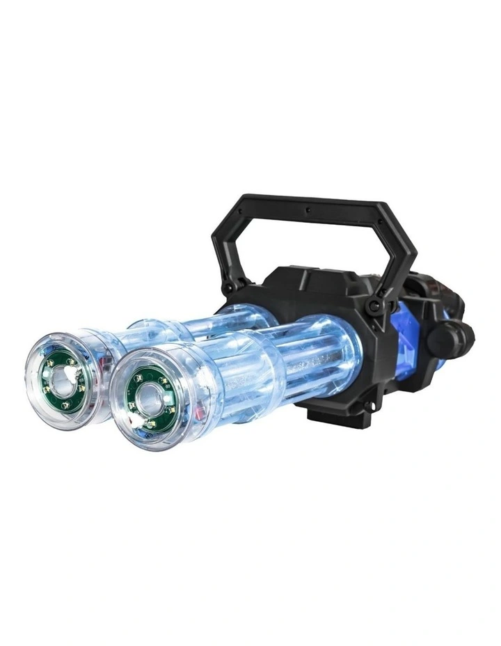 Automatic Electric Gatling Dual-Barrel Water Gun LED Kids Blue image 2