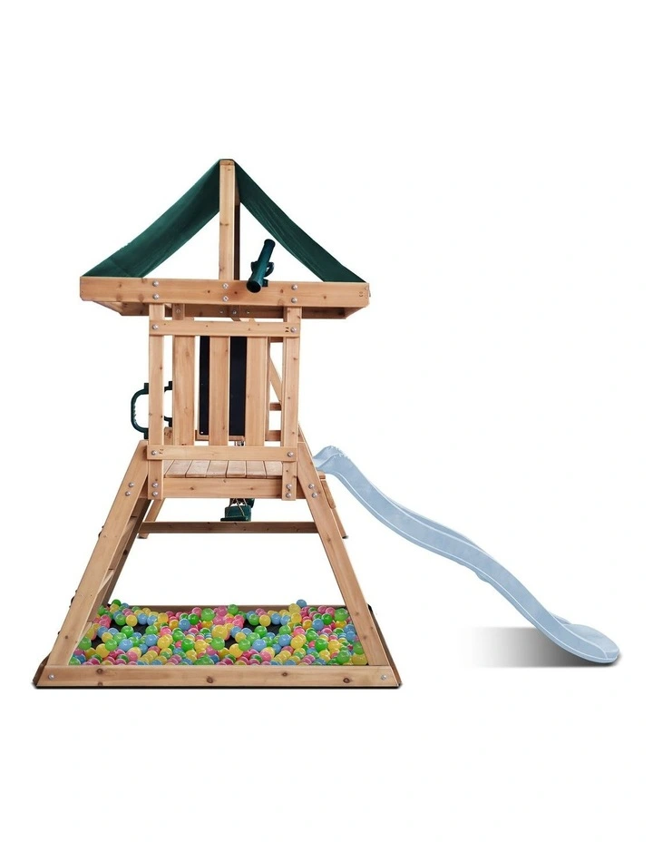 Lifespan Kids Greenvale Swing Set & Play Centre with 1.8m Slide (Pastel Blue) image 4