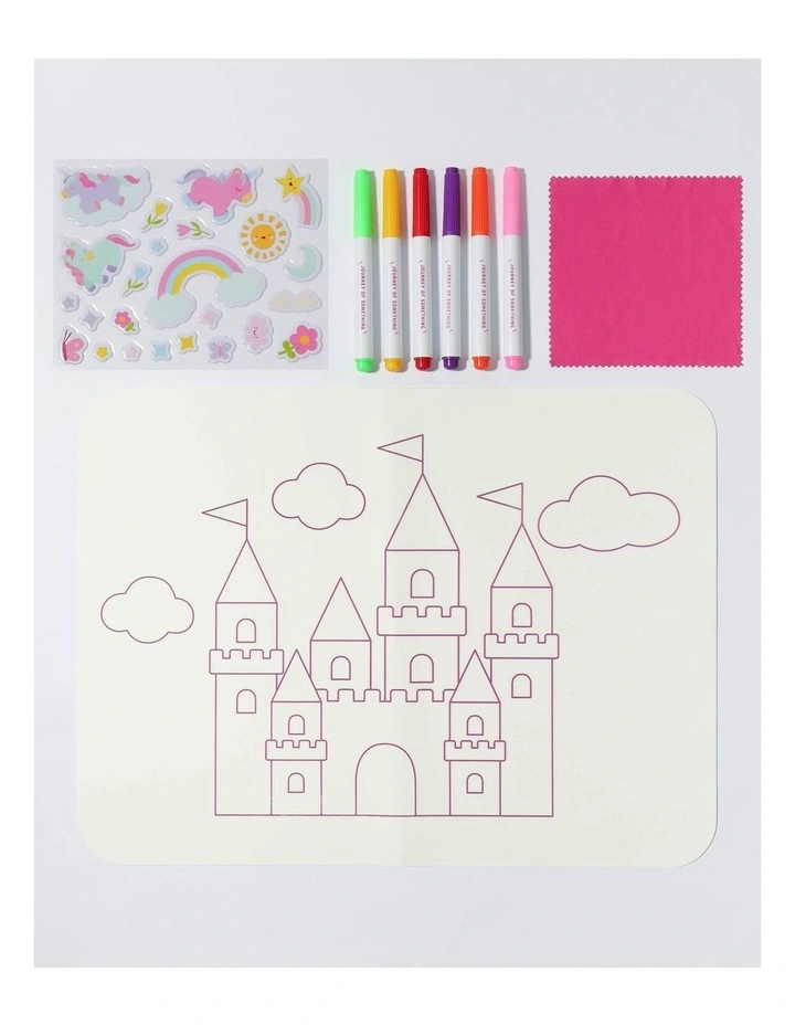 Journey of Something Wipeable Silicone Mat - Unicorn Castle image 2