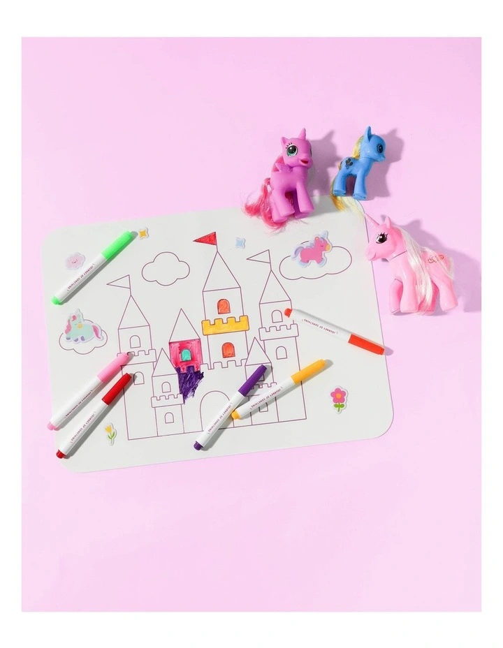Journey of Something Wipeable Silicone Mat - Unicorn Castle image 3