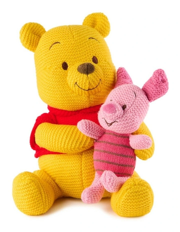 Disney x GUND - Knit Plush Winnie the Pooh & Piglet, Soft Toy, Plush image 2