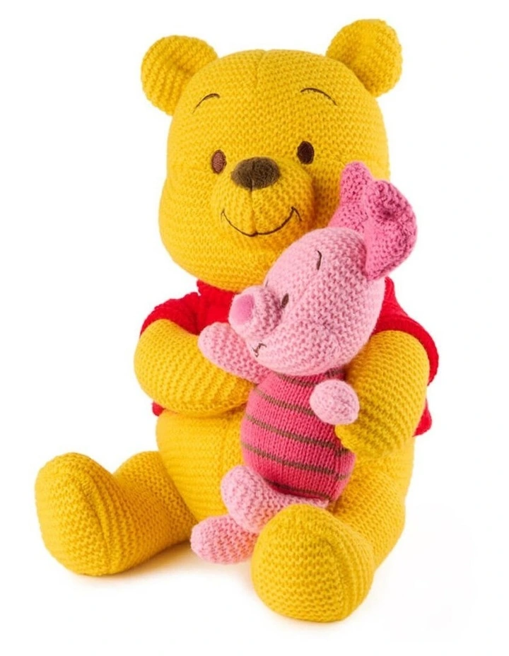 Disney x GUND - Knit Plush Winnie the Pooh & Piglet, Soft Toy, Plush image 4