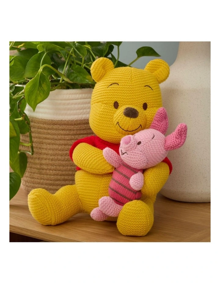 Disney x GUND - Knit Plush Winnie the Pooh & Piglet, Soft Toy, Plush image 6