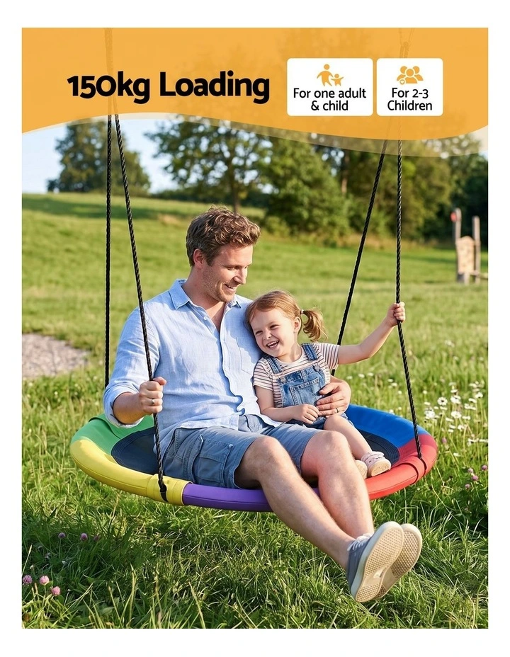 Gardeon Tree Swing Hammock 100cm for Backyard Porch Outside Playground image 5