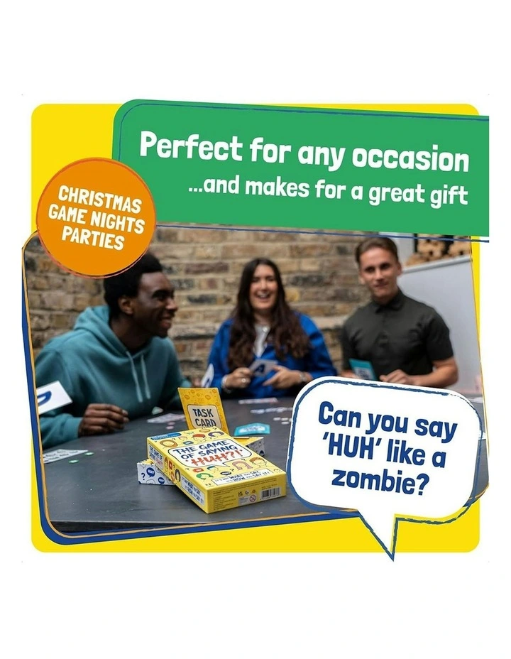 Tomy The Game of Saying Huh Family Party Tabletop Whit Based Card Game 8y  image 4