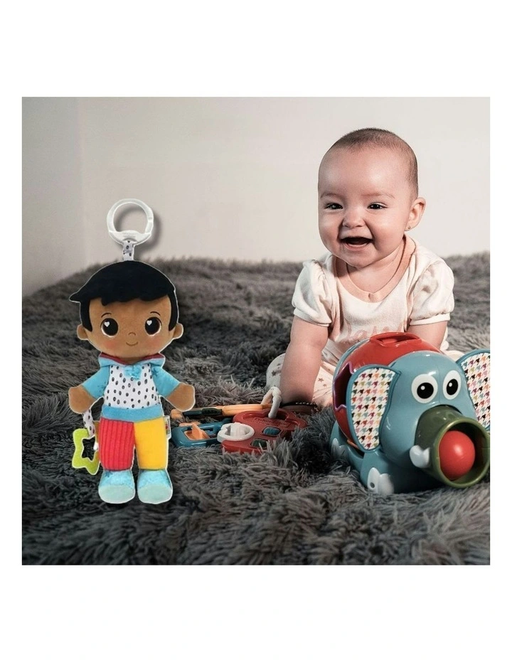 Lamaze My Friend Lucas Clip & Go Kids/Children Plush Sensory Soft Play Toy 0  image 3
