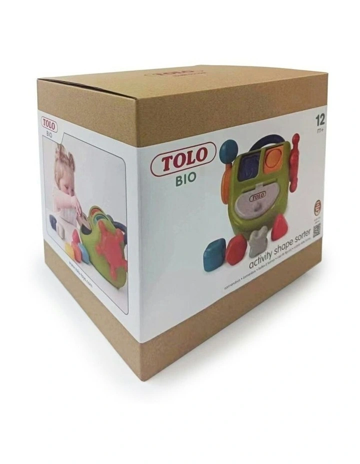 Tolo Toys Bio Plastic 22cm Activity 6-Shape Sorter Box Baby/Toddler Toy 12m  image 5
