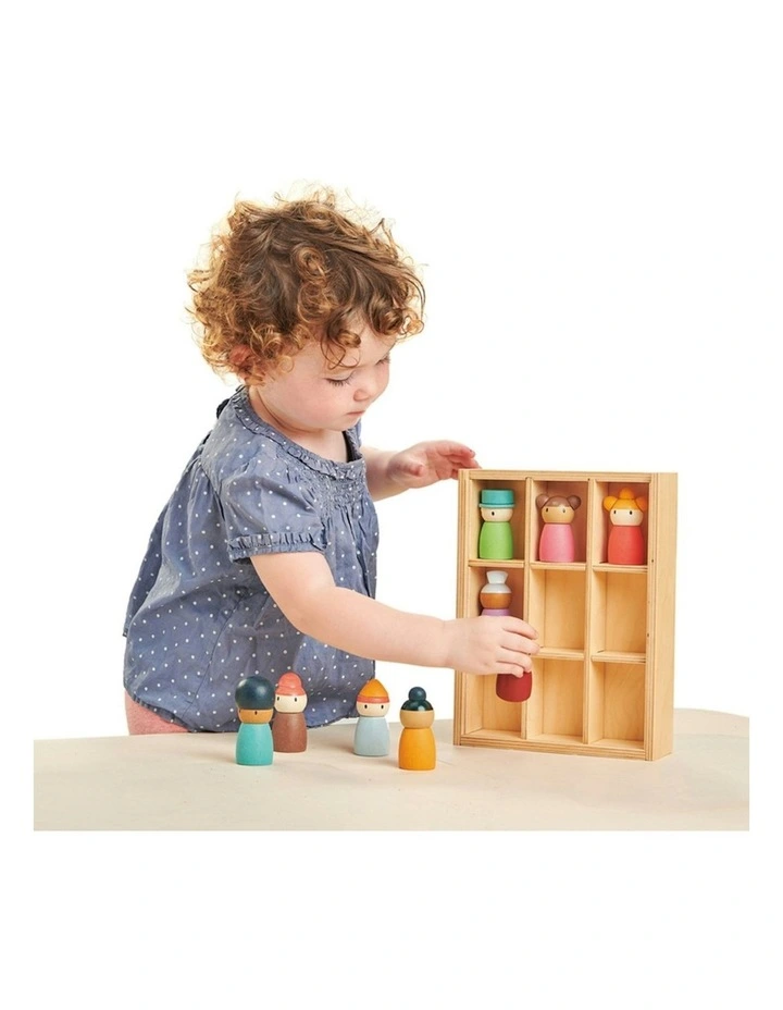 9pc Tender Leaf Toys 19.5cm Happy Folk Hotel Wooden Toy Set w/ Shelf Kids 3y image 5