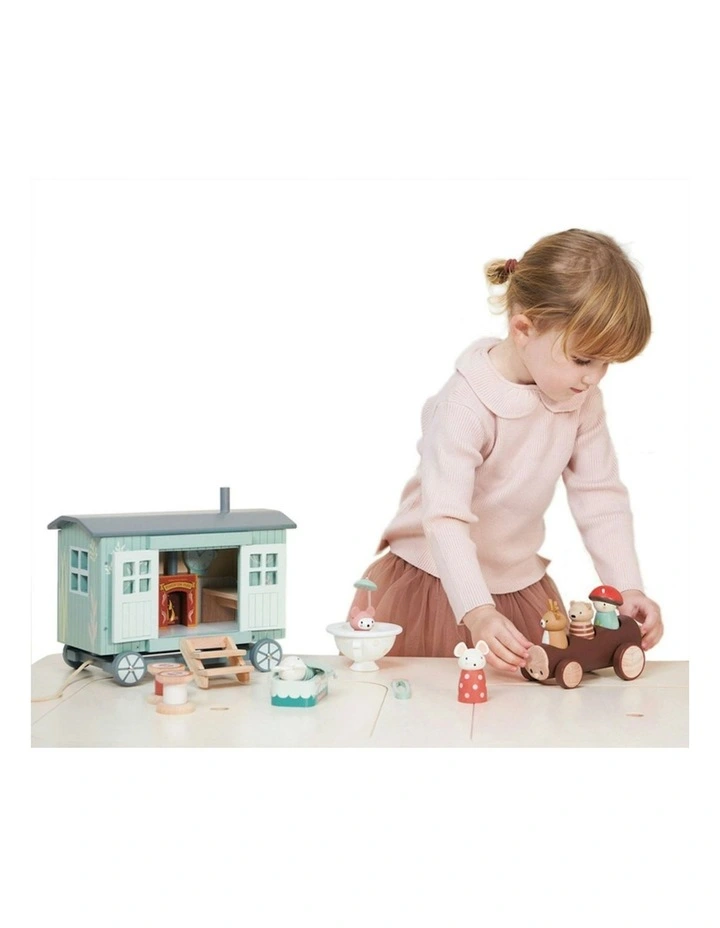 Tender Leaf Toys 27cm Secret Meadow Shepherd's Hut Wood Toy Set Kids/Children 3 image 3