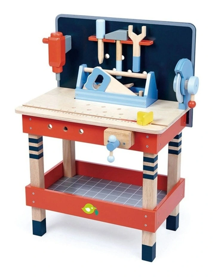 Tender Leaf Toys 51cm Tool Bench Hammer/Screwdriver Wooden Toy Set Kids 3y image 2