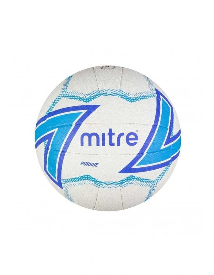 Pursue White Size 5 Netball Ball F18P image 1