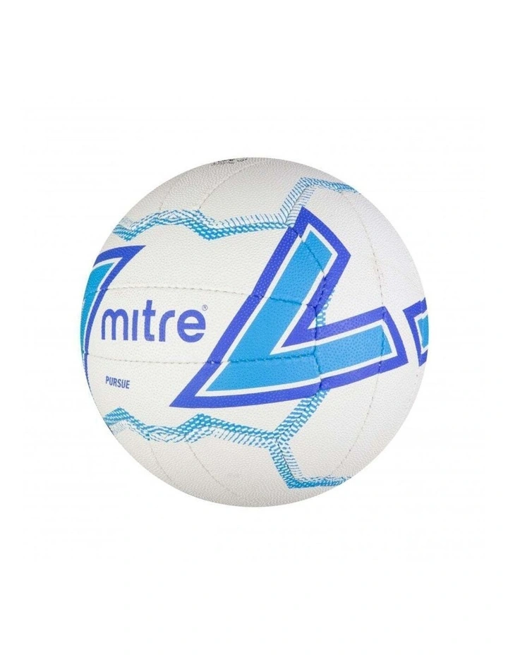 Pursue White Size 5 Netball Ball F18P image 2