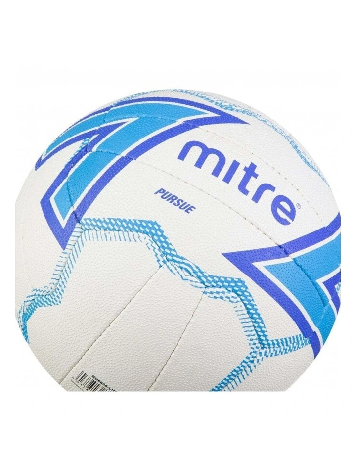 Pursue White Size 5 Netball Ball F18P image 3