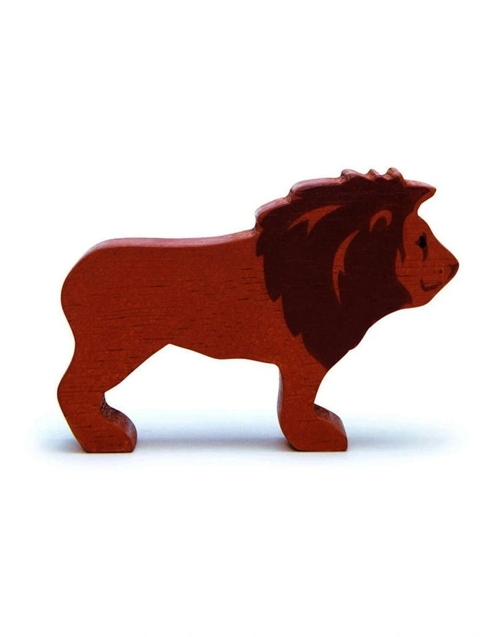 8pc Tender Leaf Toys 38cm Safari Animal Wooden Toy Set w/ Display Shelf Kids 3y image 6