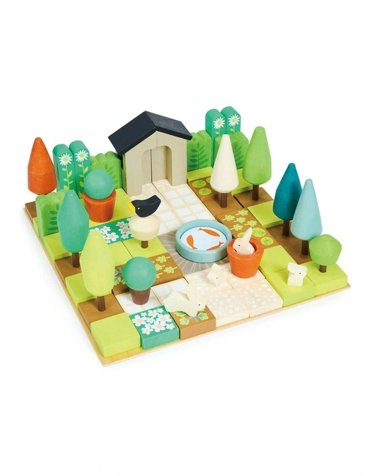 67pc Tender Leaf Toys 30cm Little Garden Designer Wooden Toy Set w/ Box Kids 3y image 3
