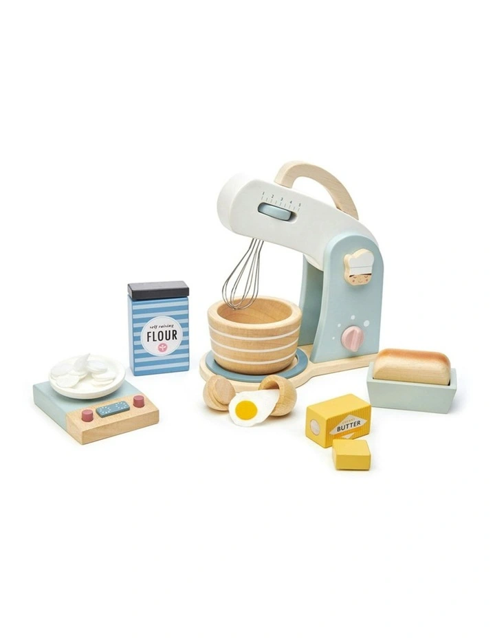 Tender Leaf Toys 28cm Home Baking Wooden Toy Pretend Play Kitchen Set Kids 3y image 1