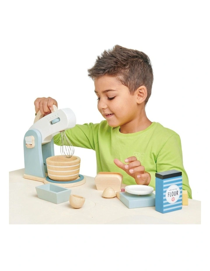 Tender Leaf Toys 28cm Home Baking Wooden Toy Pretend Play Kitchen Set Kids 3y image 2