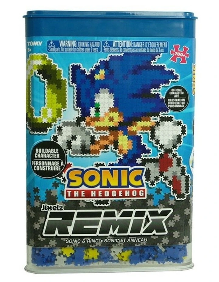 750pc Jixelz Remix Sonic the Hedgehog Ring and 750pc Shadow Puzzle Set 8y image 2