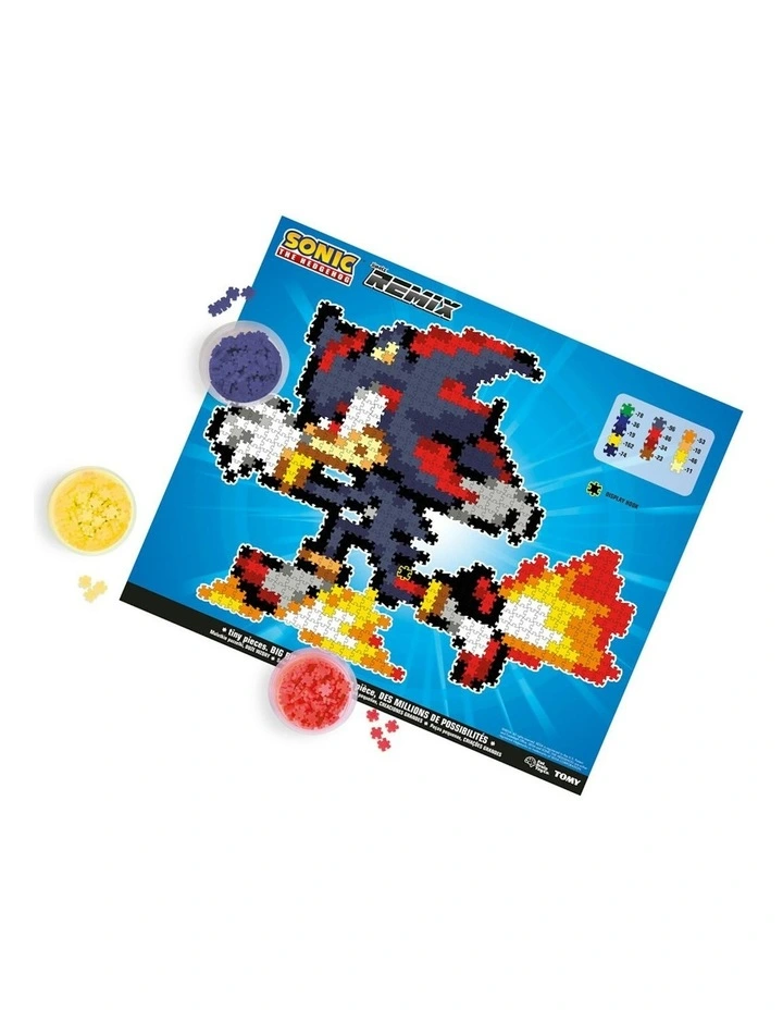 750pc Jixelz Remix Sonic the Hedgehog Ring and 750pc Shadow Puzzle Set 8y image 7