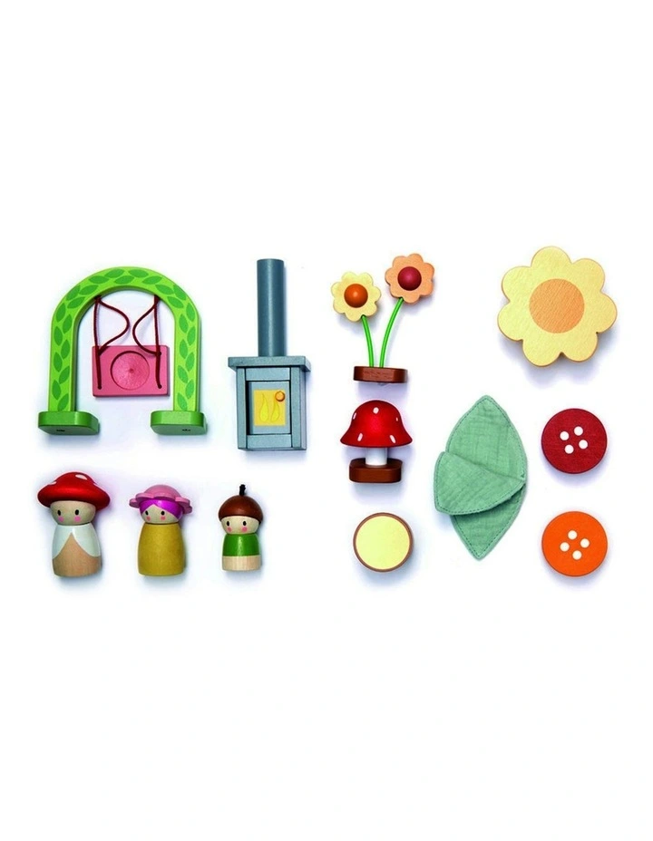 Tender Leaf Toys 42cm Merrywood Rosewood Cottage Wooden Toy Set Kids/Children 3 image 3