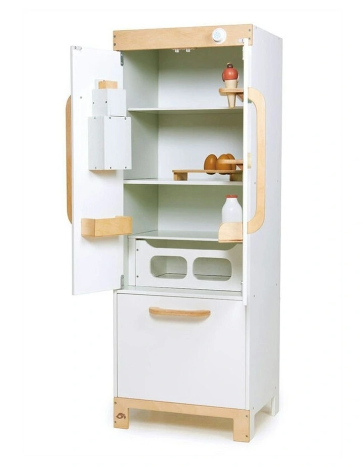 Tender Leaf Toys 36cm Refrigerator w/ Eggs/Milk Wood Toy Role-Play Set Kids 3y image 2