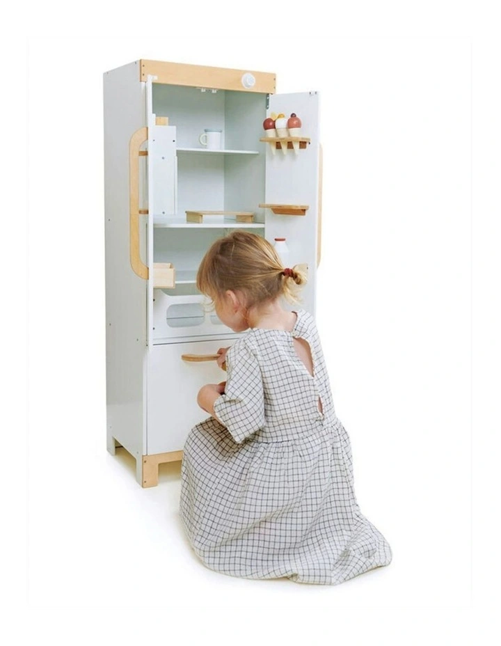 Tender Leaf Toys 36cm Refrigerator w/ Eggs/Milk Wood Toy Role-Play Set Kids 3y image 6