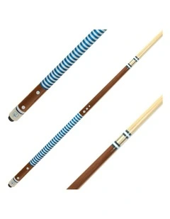 Formula Sports Nylon Wound 2 Piece Cue Stick Billiard/Snooker Pool Game Blue