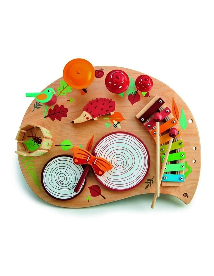 Tender Leaf Toys 50cm Forest Musical Table Wooden Instrument Toy Set Kids 3y image 3