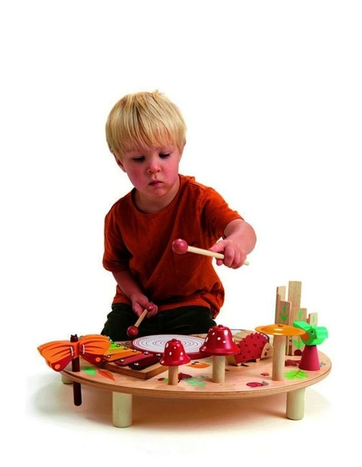 Tender Leaf Toys 50cm Forest Musical Table Wooden Instrument Toy Set Kids 3y image 5