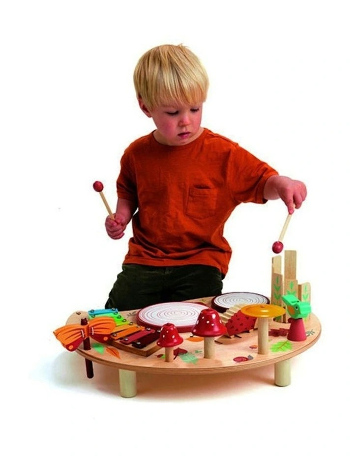 Tender Leaf Toys 50cm Forest Musical Table Wooden Instrument Toy Set Kids 3y image 6