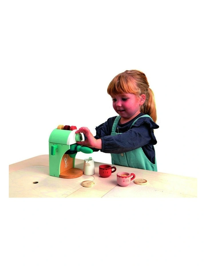 Tender Leaf Toys 15cm Babyccino Maker Coffee Wood Toy Pretend Play Set Kids 3y image 4