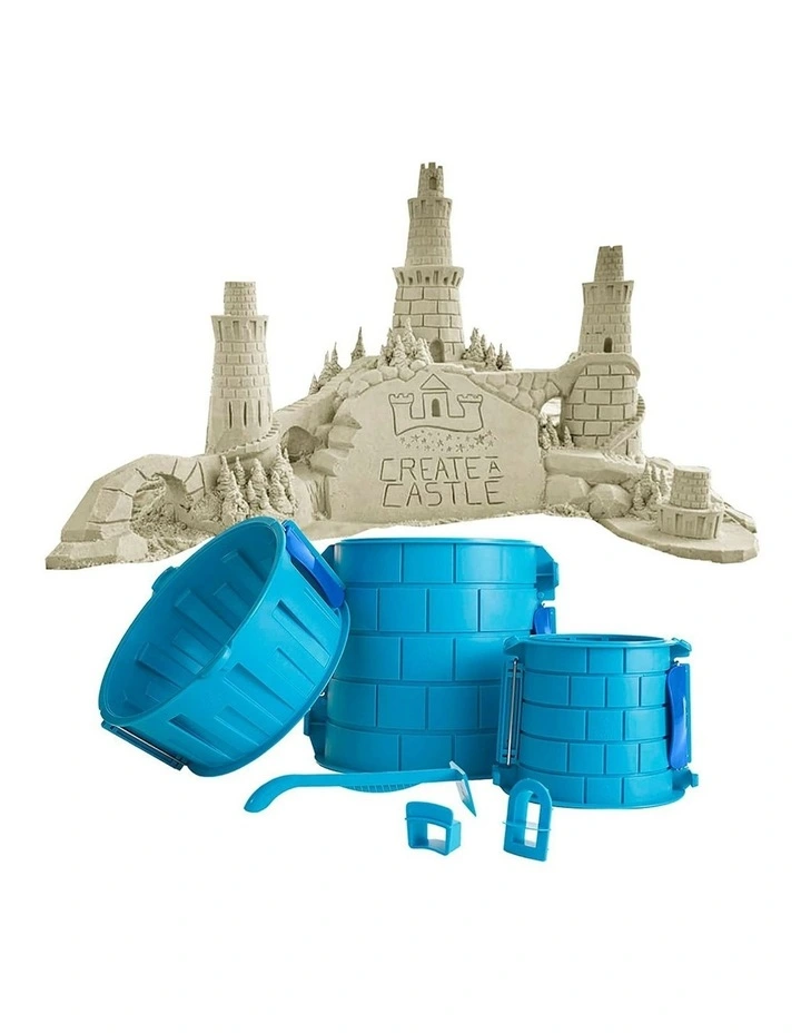 Create A Castle Pro Tower Mold Cylinder Kit Sand/Snow Kids Beach Sandpit Toy 6y  image 2