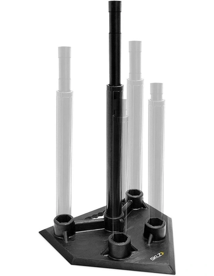 SKLZ 5-Position Adjustable Height Training/Practice Baseball Rubber Tee V2 in Black image 1