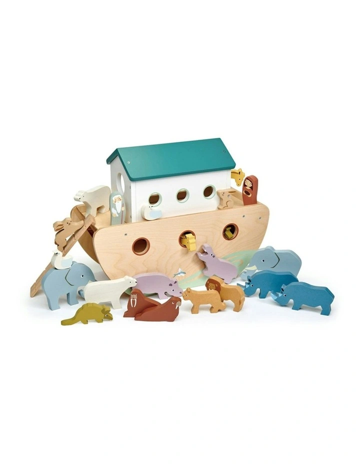 Tender Leaf Toys 38cm Noah's Wooden Ark w/ 10-Pair Animal Toy Play Set Kids 3y  image 3