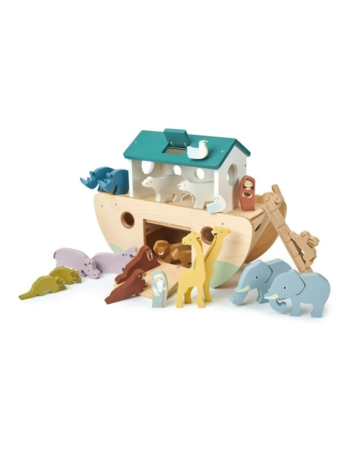 Tender Leaf Toys 38cm Noah's Wooden Ark w/ 10-Pair Animal Toy Play Set Kids 3y  image 4