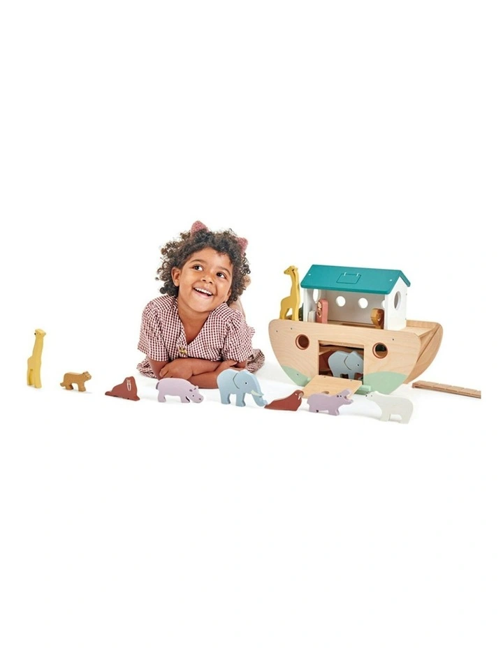 Tender Leaf Toys 38cm Noah's Wooden Ark w/ 10-Pair Animal Toy Play Set Kids 3y  image 6