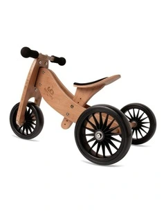 Kinderfeets 72cm Bamboo Tiny Tot Plus Balance Bike/Trike Kids Ride-On Toy 18m 