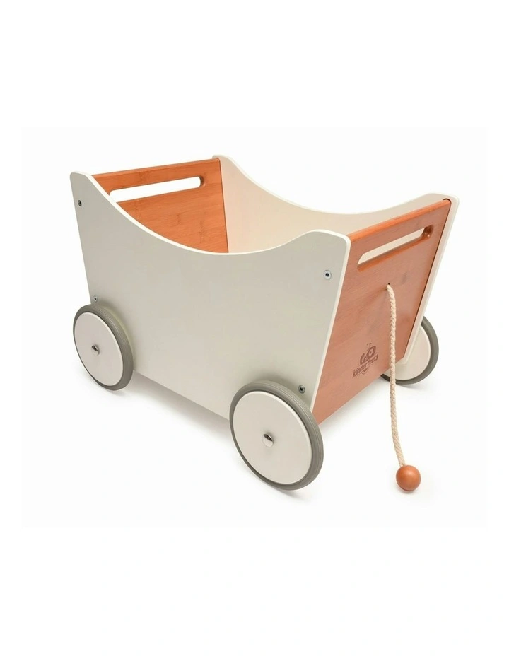 Kinderfeets Wooden 52cm Toy Box Walker/Storage Baby/Toddler Walking Play 18m image 1