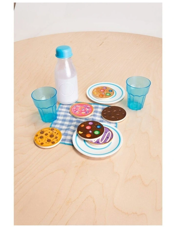 13pc Fat Brain Toys Pretendables Milk & Cookies Educational Toy Kids 3y image 3
