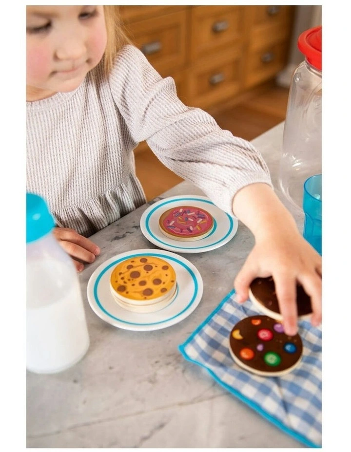 13pc Fat Brain Toys Pretendables Milk & Cookies Educational Toy Kids 3y image 4