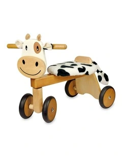 Im Toy Wood Paddie Rider Calfie Kids/Children 4-Wheel Ride-On Toy 12m 