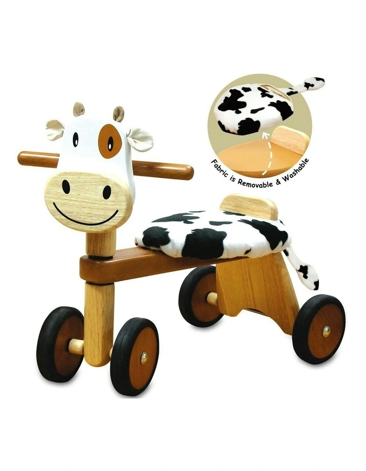 Im Toy Wood Paddie Rider Calfie Kids/Children 4-Wheel Ride-On Toy 12m  image 3