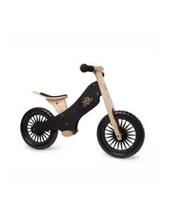 Kinderfeets 84cm Wood Balance/Training Bike Kids/Children Ride-On Toy Black 2y 