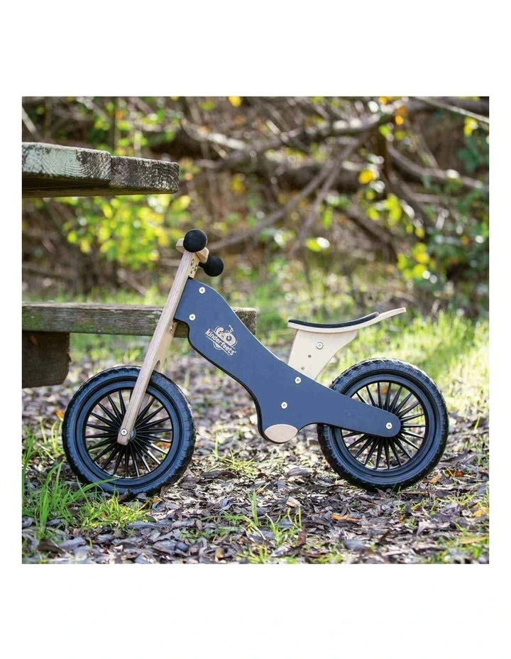 Kinderfeets 84cm Wood Balance/Training Bike Kids/Children Ride-On Toy Black 2y  image 3