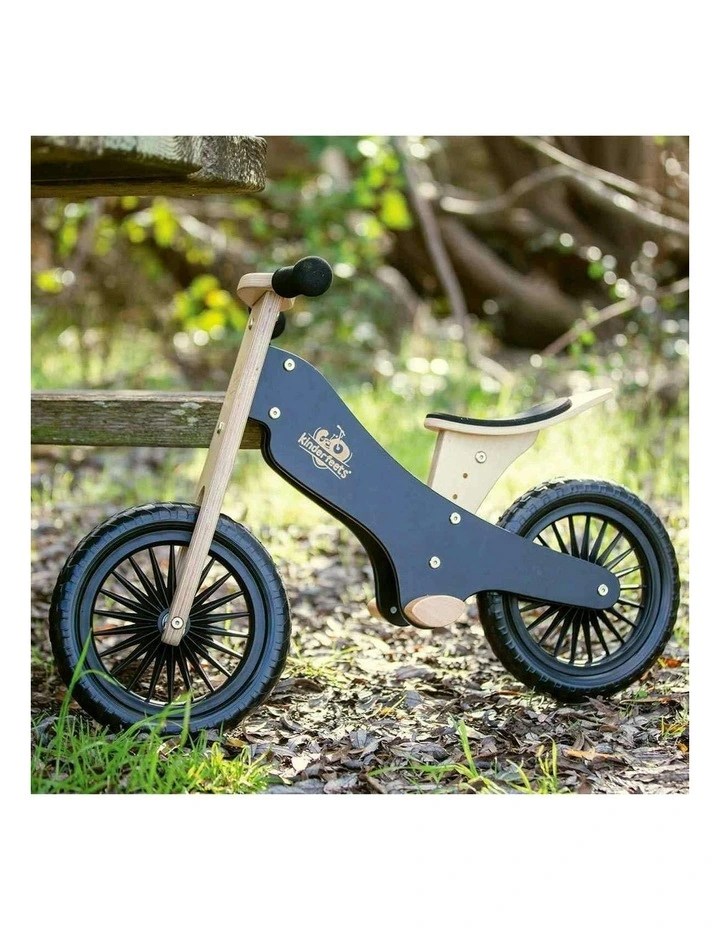 Kinderfeets 84cm Wood Balance/Training Bike Kids/Children Ride-On Toy Black 2y  image 4