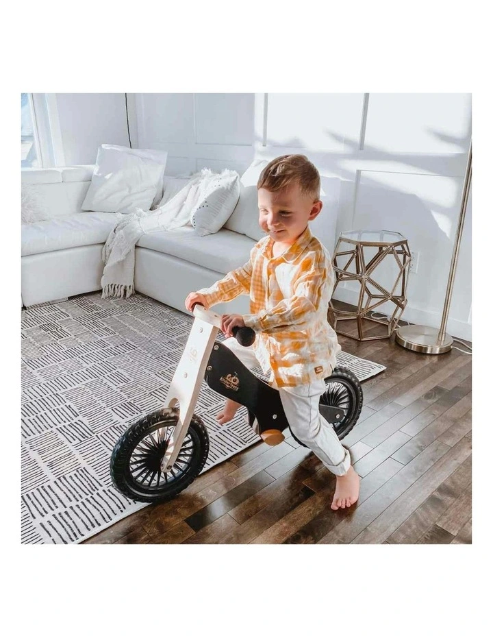Kinderfeets 84cm Wood Balance/Training Bike Kids/Children Ride-On Toy Black 2y  image 5