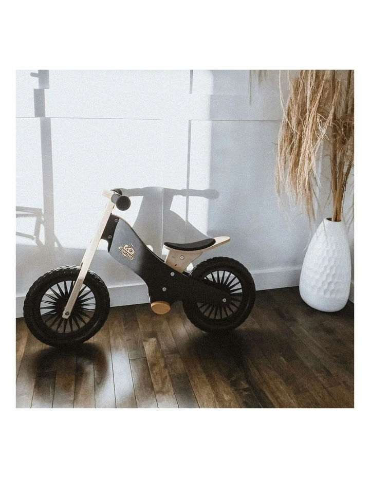 Kinderfeets 84cm Wood Balance/Training Bike Kids/Children Ride-On Toy Black 2y  image 6