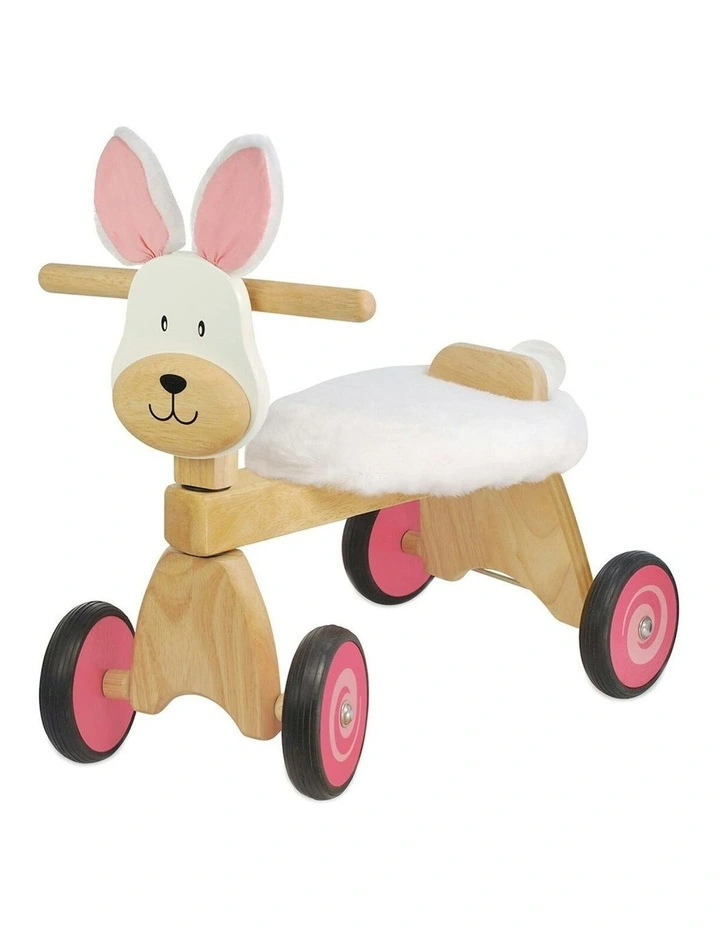 Im Toy 49cm Wood Paddie Rider Bunny Kids/Children Push/Kick Ride-On Toy 12m  image 1